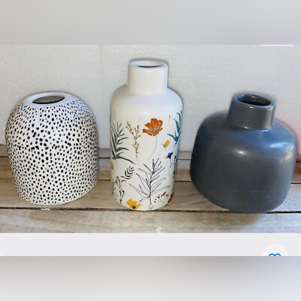 Ceramic vases 3 pcs